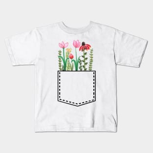 the flowers of the field Kids T-Shirt